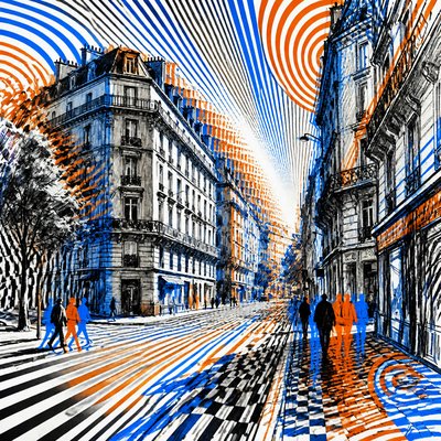 Kinetic Art Style Style Transfer Example