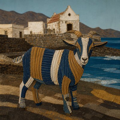 animal standing in natural pose — Cape Verdean Art Style