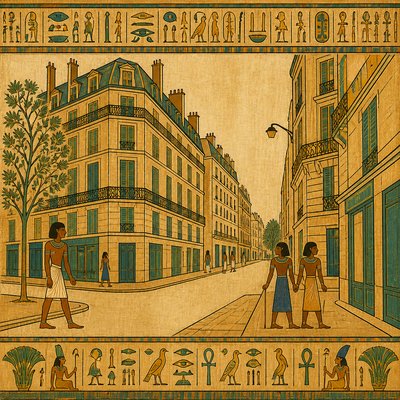 Ancient Egyptian Art Style Style Transfer Example