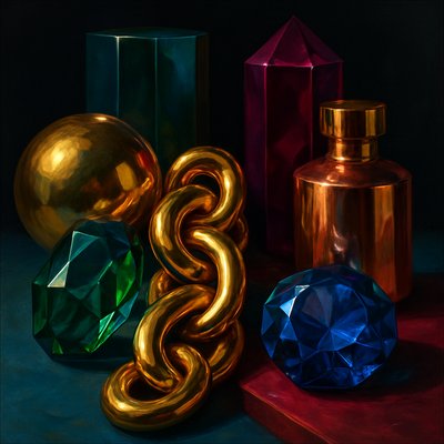 still life with everyday objects