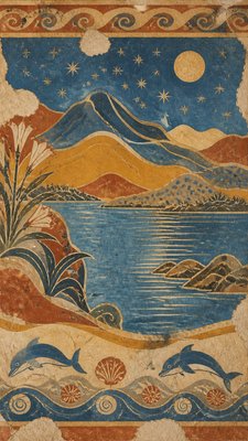 a tranquil mountain lake beneath a starry night sky, no people, no text