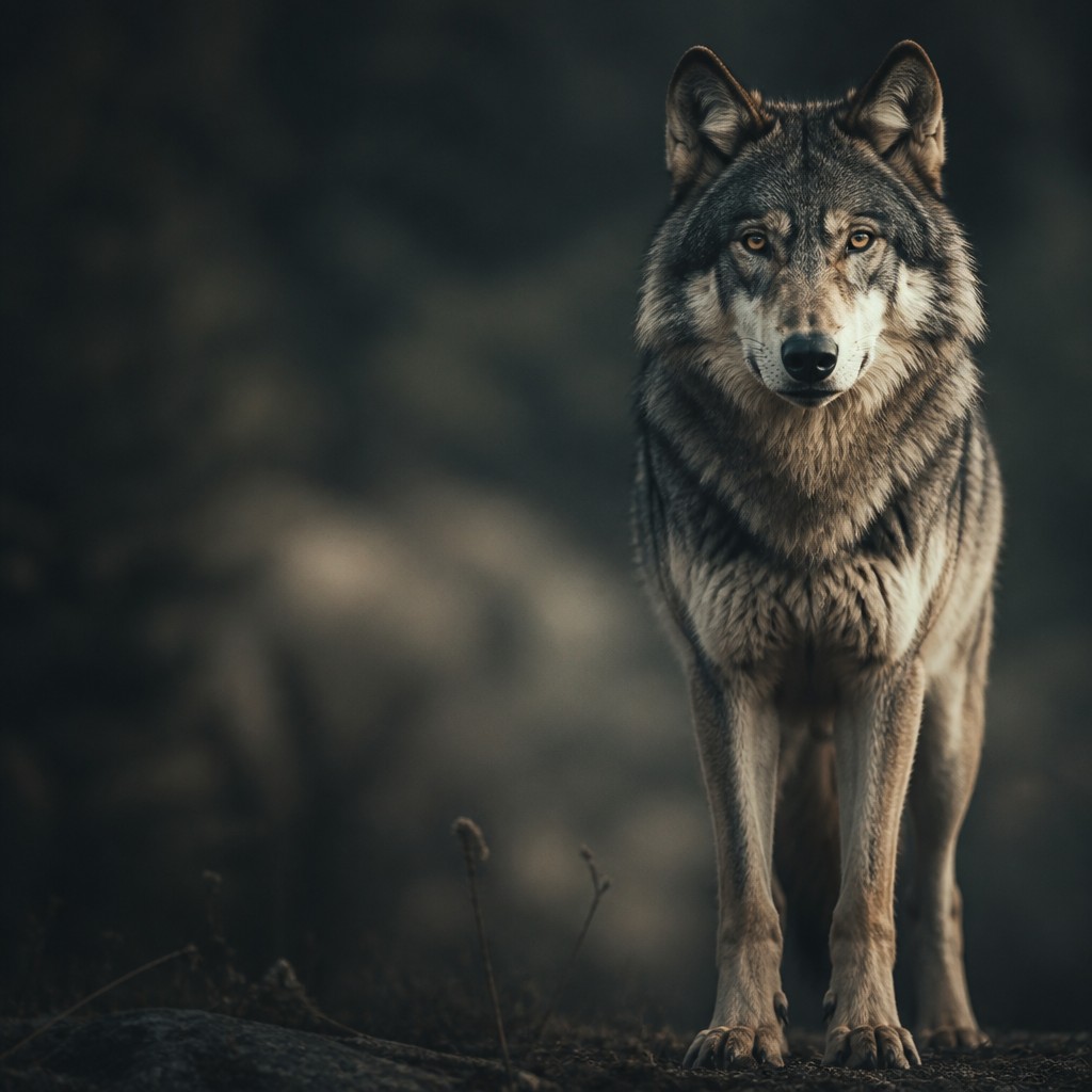 animal standing in natural pose