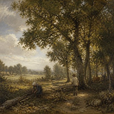 wide landscape with natural scenery — Barbizon Art Style