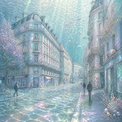 Mermaidcore Aesthetic Style Transfer Example