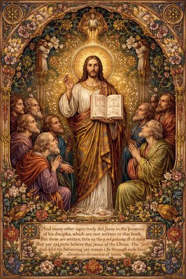 “And many other signs truly did Jesus in the presence of his disciples, which are not written in this book: But these are written, that ye might believe that Jesus is the Christ, the Son of God; and that believing ye might have life through his name.” (John 20:30-31, KJV)
