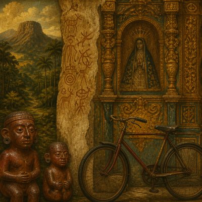 bicyle resting against a wall