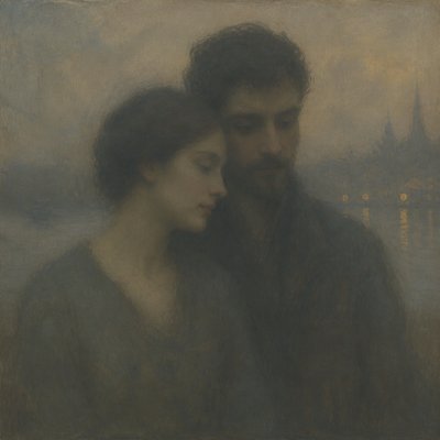 portrait of two people together
