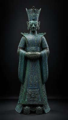 full-length portrait of an elegant figure