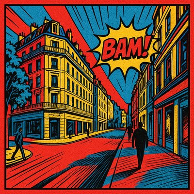 Comic Book Pop Art Style Style Transfer Example