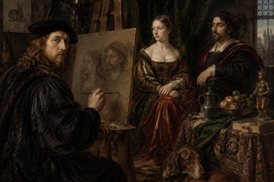 Albrecht Durer painting two models
