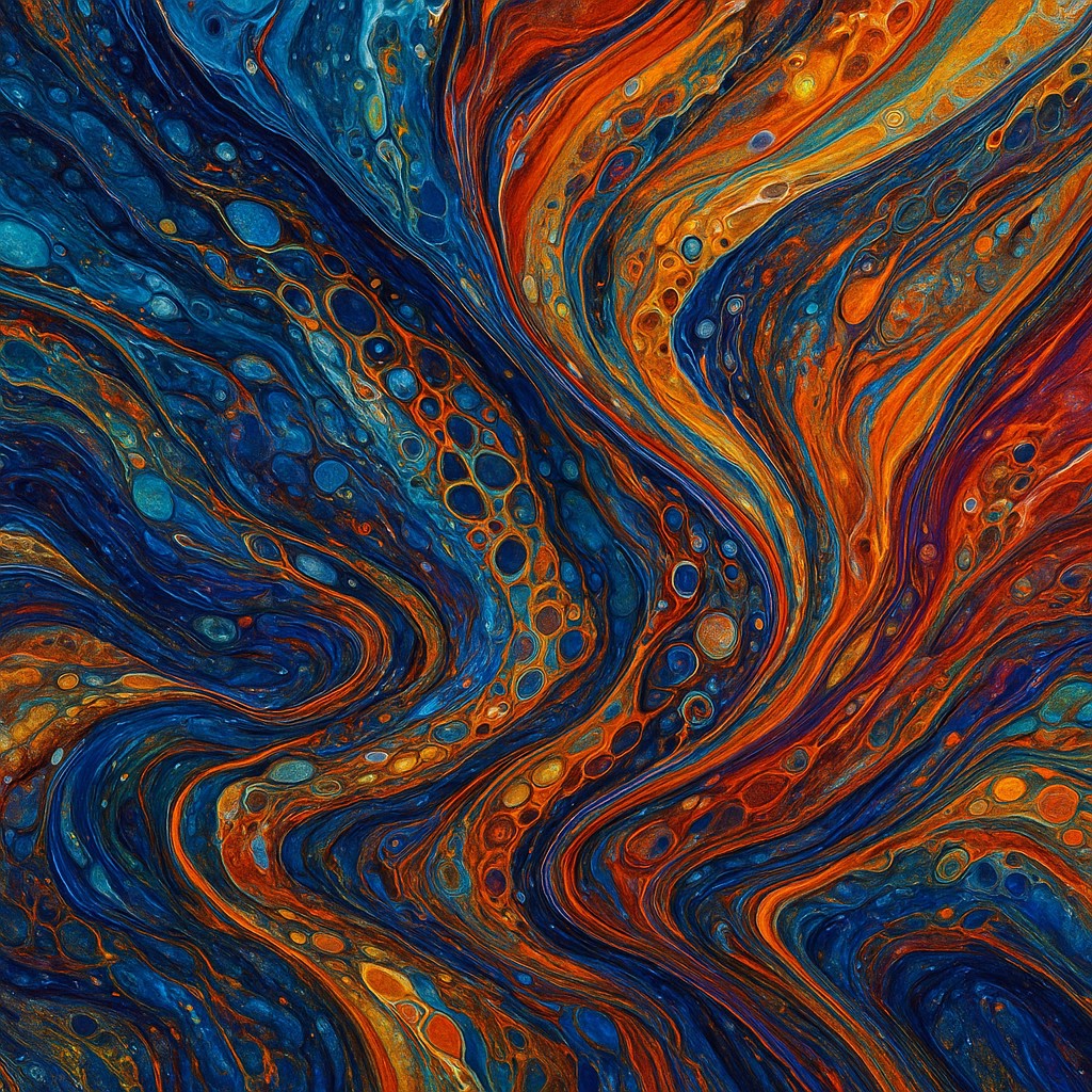Fluid Abstract Art Style Style Transfer Example
