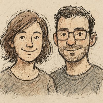 portrait of two people together