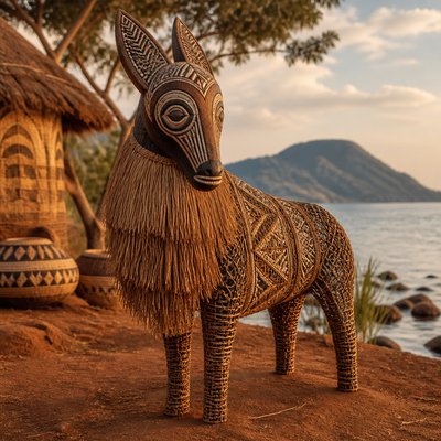 animal standing in natural pose