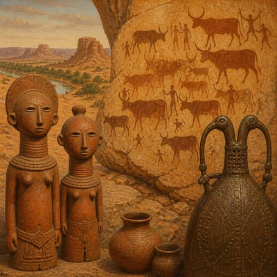 wide landscape with natural scenery — Chadian Art Style