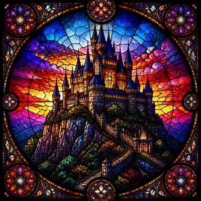 majestic castle on a hilltop
