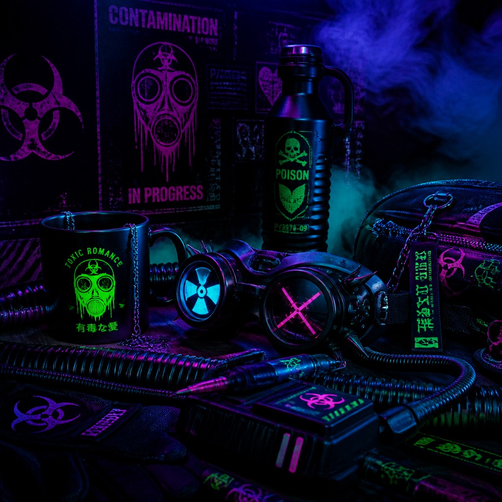 still life with everyday objects — Cybergoth Aesthetic