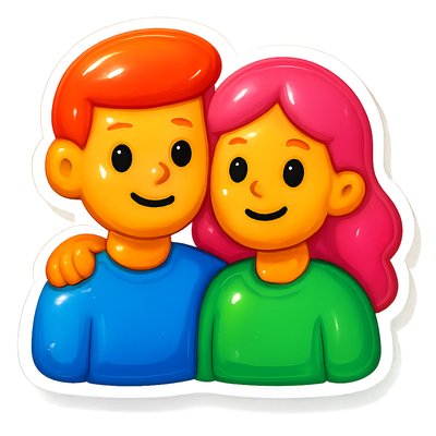 portrait of two people together