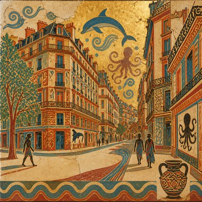 Crete Art Style Style Transfer Example
