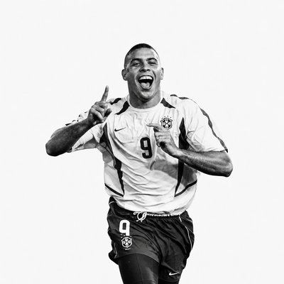 a man in a uniform is running with his hands in the air
