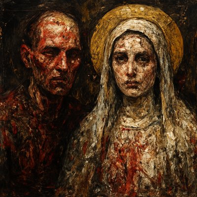 portrait of two people together
