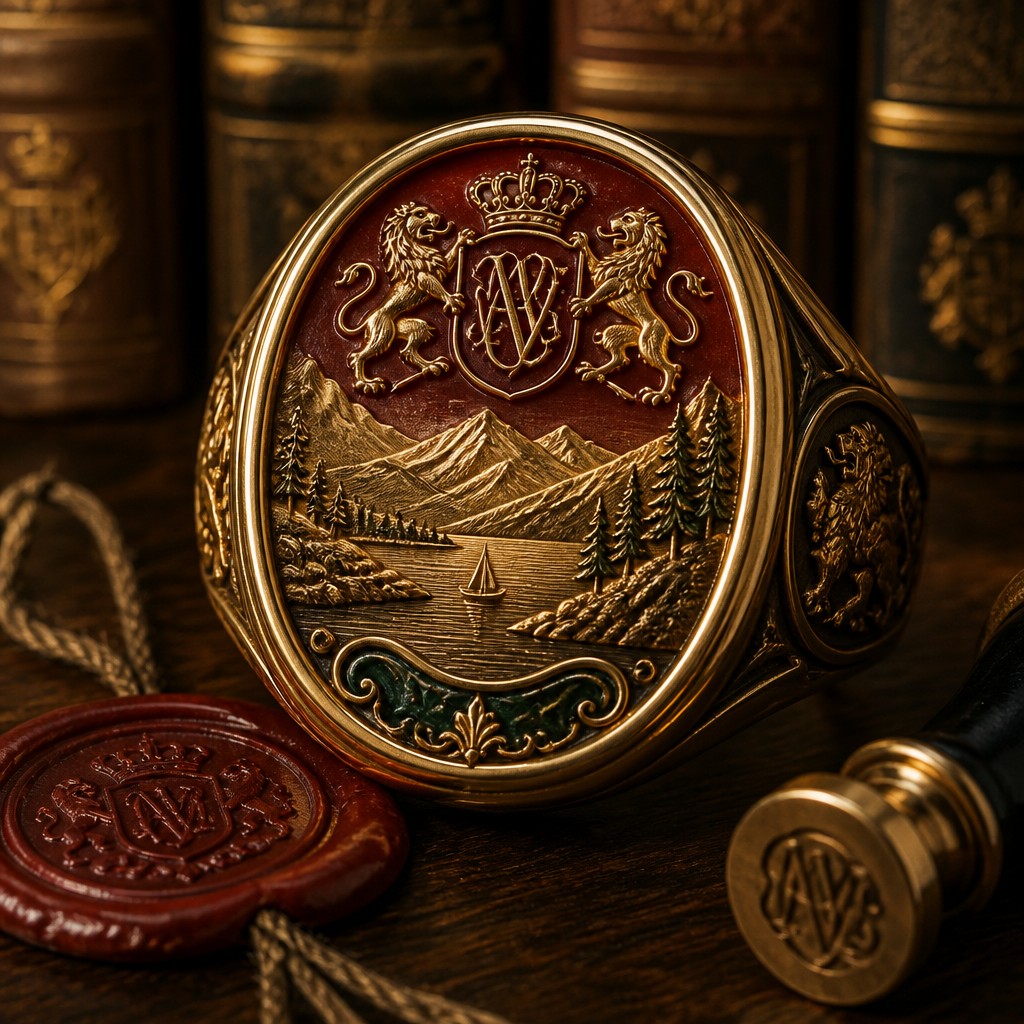 Signet & Heraldic Jewelry Design example artwork 2