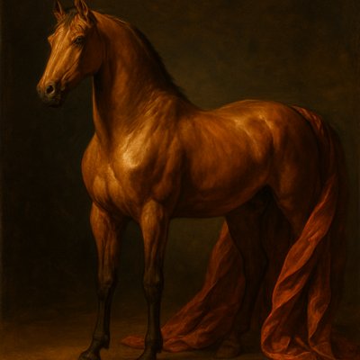 animal standing in natural pose