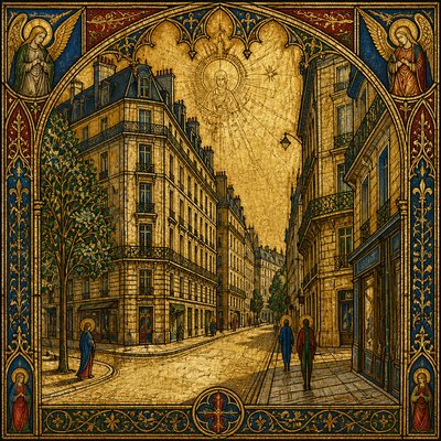 Gothic Religious Art Style Transfer Example