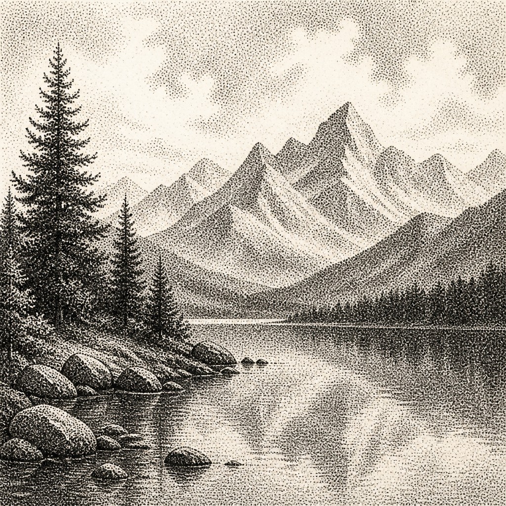 Stippling Dotwork Style example artwork 2