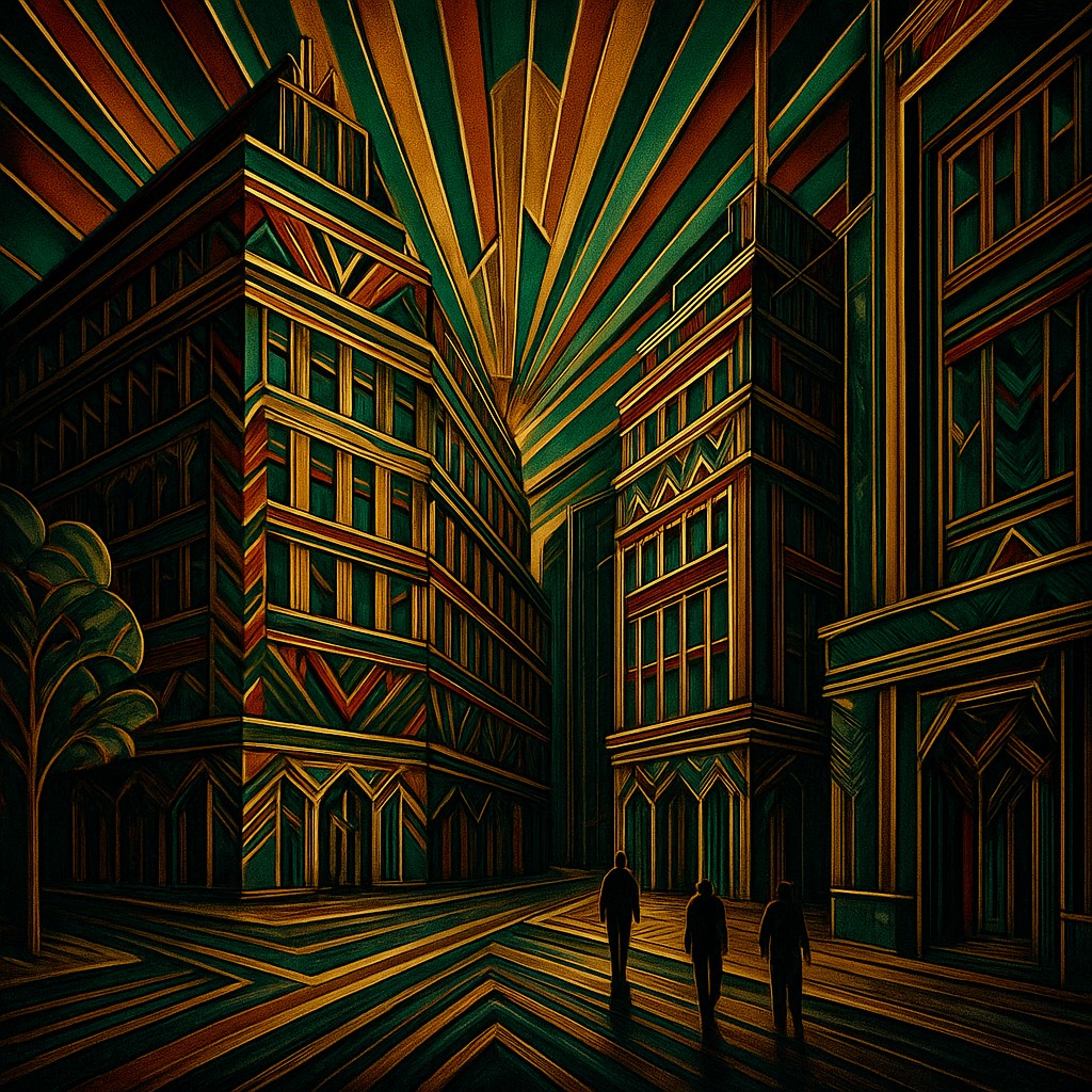 Art Deco Architecture Art Style Transfer Example