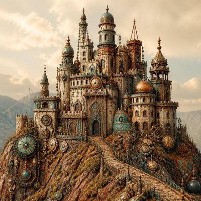 majestic castle on a hilltop