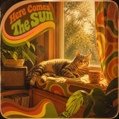 a cat lounging in a sunlit window