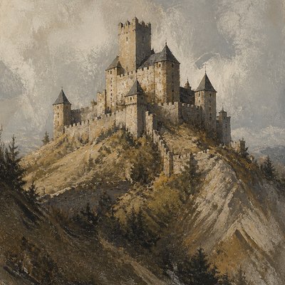 majestic castle on a hilltop
