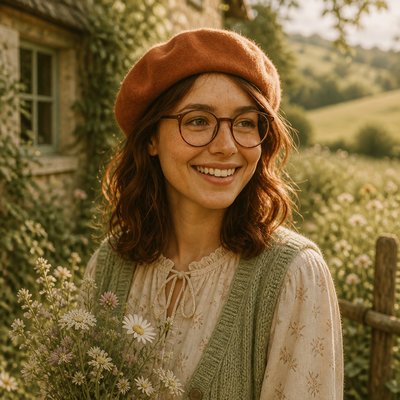 Cottagecore Aesthetic Style Transfer Example