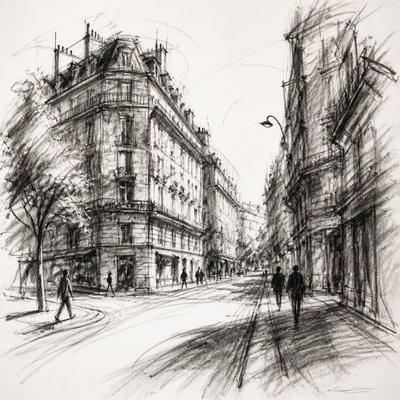 Gesture Sketch Drawing Style Style Transfer Example