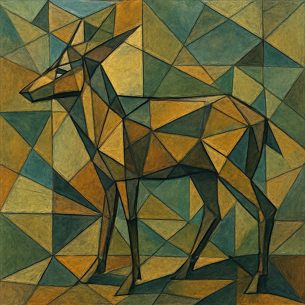 animal standing in natural pose