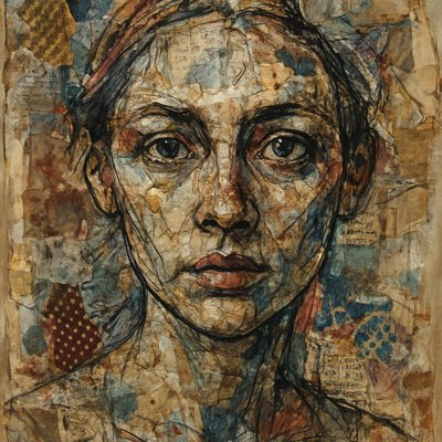Mixed Media Portrait Style 1