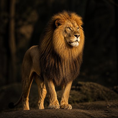 animal standing in natural pose — Dramatic Emphasis Art Style