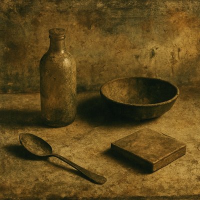 still life with everyday objects