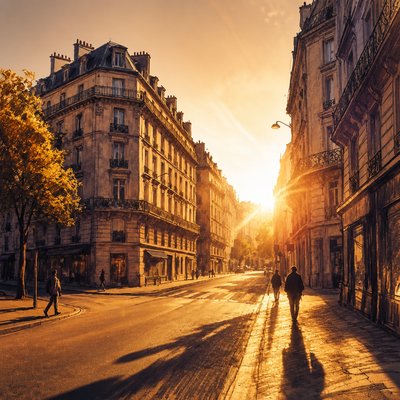 Golden Hour Landscape Photography Style Style Transfer Example