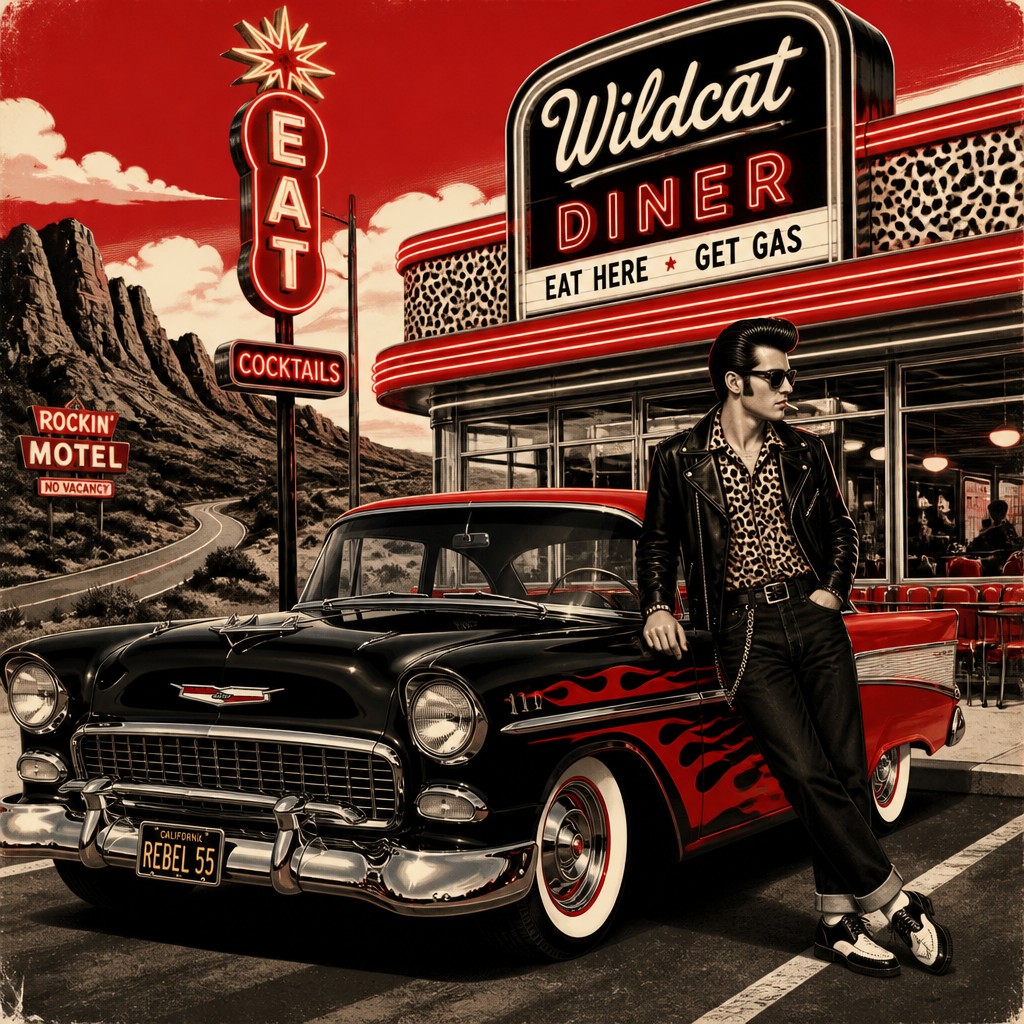 wide landscape with natural scenery — Rockabilly Aesthetic