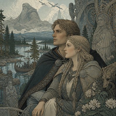portrait of two people together