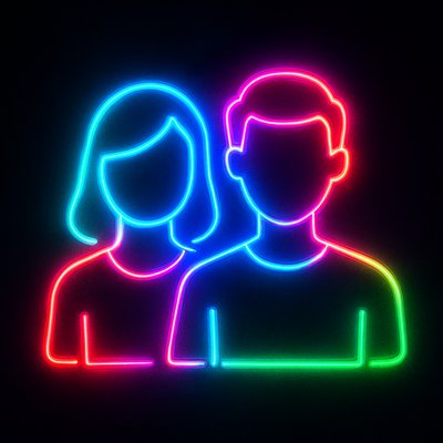 portrait of two people together