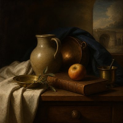 still life with everyday objects