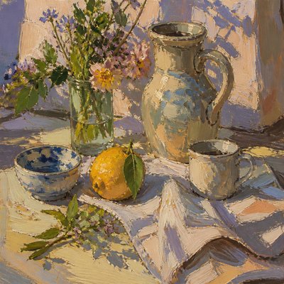still life with everyday objects