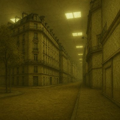 Backrooms Aesthetic Style Transfer Example