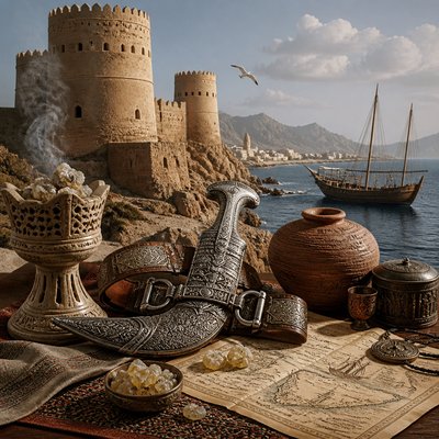 still life with everyday objects — Omani Art Style