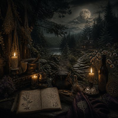 wide landscape with natural scenery — Witchcore Aesthetic