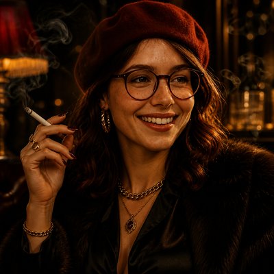 Mob Wife Aesthetic Style Transfer Example