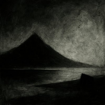 serene landscape with mountains and water