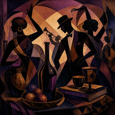 still life with everyday objects — Harlem Renaissance Art Style